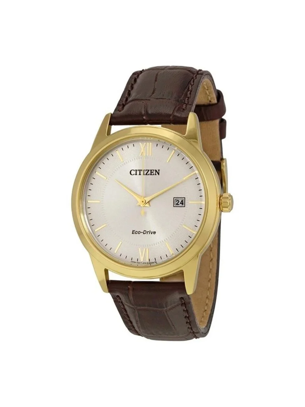 NWT Citizen Men's Straps Eco-Drive Ivory White Dial Watch